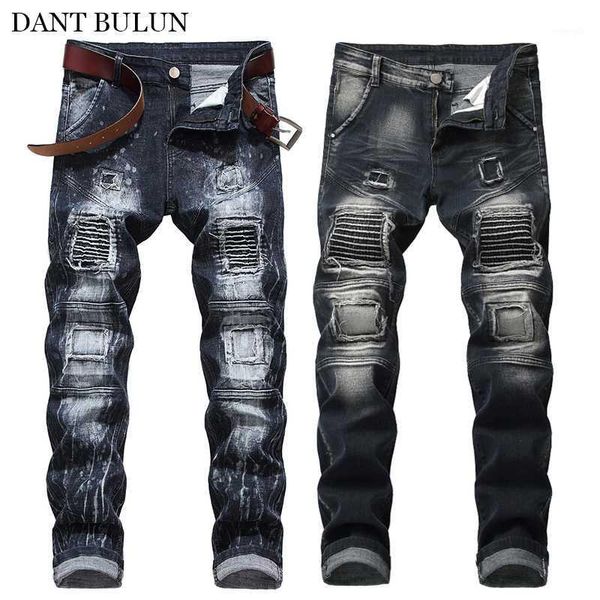 stretch jeans for men distressed ripped hole biker jeans homme skinny fit embroidered patchwork denim pants jean male trousers1, Blue
stretch jeans for men distressed ripped hole biker jeans homme skinny fit embroidered patchwork denim pants jean male trousers1, Blue