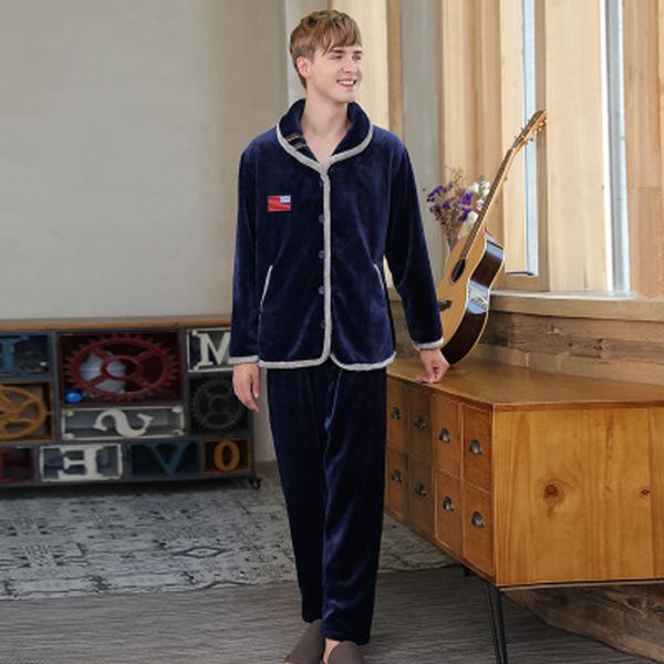 winter men's pajama keep warm thick coral fleece men pajamas sets of sleep & bottoms flannel sleepwear thermal nightclothes, Black;brown
winter men's pajama keep warm thick coral fleece men pajamas sets of sleep & bottoms flannel sleepwear thermal nightclothes, Black;brown