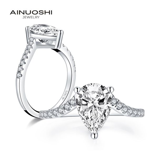 ainuoshi trendy 925 sterling silver 2.0 ct pear cut ring engagement simulated diamond wedding silver 7x10mm rings jewelry gifts y200107, Slivery;golden
ainuoshi trendy 925 sterling silver 2.0 ct pear cut ring engagement simulated diamond wedding silver 7x10mm rings jewelry gifts y200107, Slivery;golden