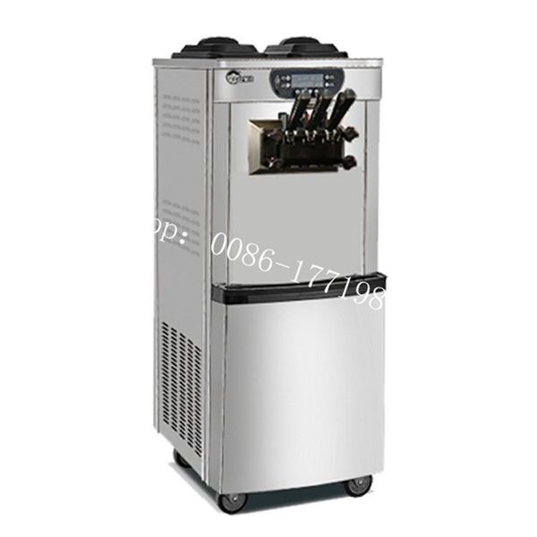 dual refrigeration system mute design soft ice cream machine