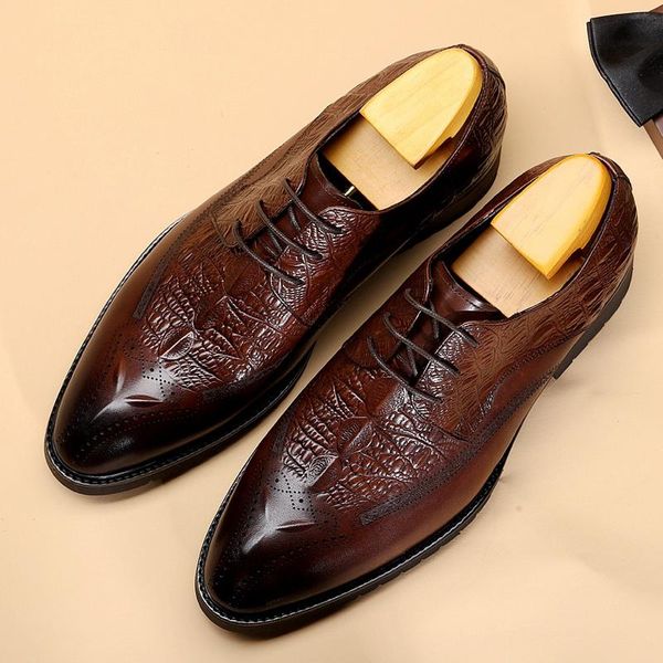 amazing man alligator pattern handmade derby party wedding shoes genuine leather men's pointed toe laces welted office flats dx115, Black
amazing man alligator pattern handmade derby party wedding shoes genuine leather men's pointed toe laces welted office flats dx115, Black