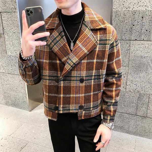 plaid mens wool trench coat jackets 2020 winter double breasted casual steetwear windbreaker outwear ropa de hombre1, Black
plaid mens wool trench coat jackets 2020 winter double breasted casual steetwear windbreaker outwear ropa de hombre1, Black
