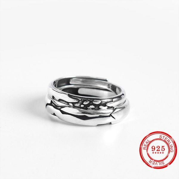 cluster rings retro couple ring s925 sterling silver personality men and women open trend fashion1, Golden;silver
cluster rings retro couple ring s925 sterling silver personality men and women open trend fashion1, Golden;silver