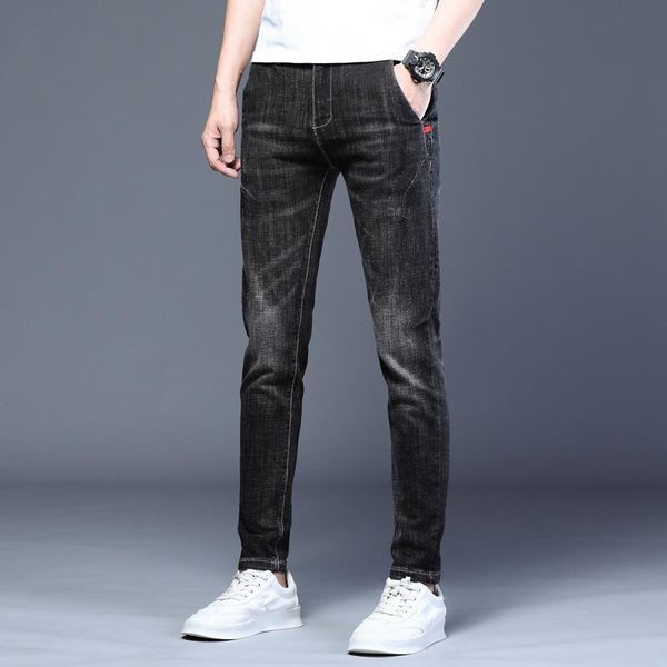 men's jeans arrival style men boutique denim fashion casual solid slim pencil pants skinny trousers 38, Blue
men's jeans arrival style men boutique denim fashion casual solid slim pencil pants skinny trousers 38, Blue
