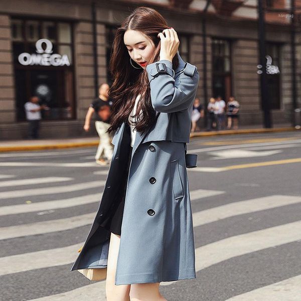 2020 spring autumn women's trench coat fashion double-breasted with belt casual elegant vintage windbreaker female long coats1, Tan;black
2020 spring autumn women's trench coat fashion double-breasted with belt casual elegant vintage windbreaker female long coats1, Tan;black