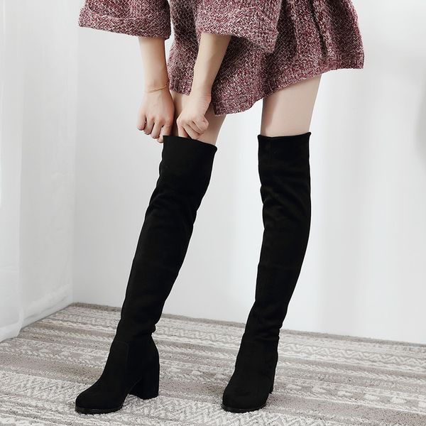 slim fit elastic flock over the knee boots women shoes 2020 autumn winter ladies high heel overknee long thigh high botas c1011, Black;white
slim fit elastic flock over the knee boots women shoes 2020 autumn winter ladies high heel overknee long thigh high botas c1011, Black;white