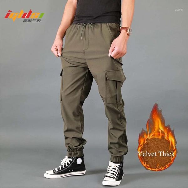 new men's winter cargo pants thick fleece joggers multi pocket loose sport long trousers male casual warm sweatpants pants1, Black
new men's winter cargo pants thick fleece joggers multi pocket loose sport long trousers male casual warm sweatpants pants1, Black