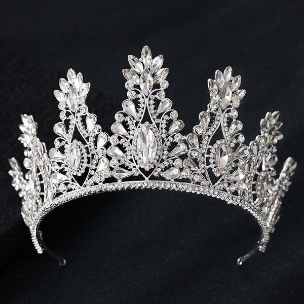kmvexo fashion big drop crystal wedding diadem rhinestone queen tiaras and crowns headbands for bride hair jewelry accessories t200110, White;golden
kmvexo fashion big drop crystal wedding diadem rhinestone queen tiaras and crowns headbands for bride hair jewelry accessories t200110, White;golden