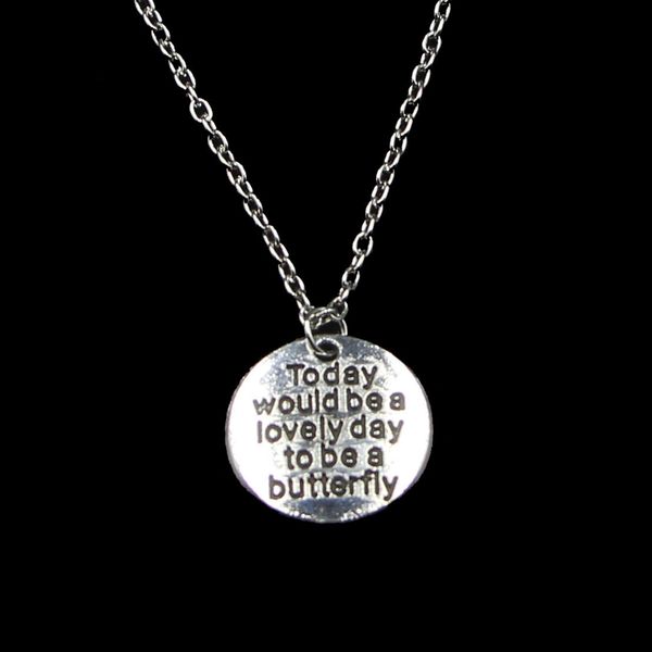 20mm today necklace day pendant fashion butterfly lovely link chain for female choker necklace creative jewelry party gi
20mm today necklace day pendant fashion butterfly lovely link chain for female choker necklace creative jewelry party gi
