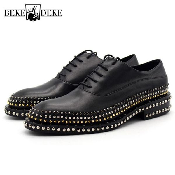 oxford shoes men hand made rivet thick platform leather shoes solid black low men wedding dress plus size
oxford shoes men hand made rivet thick platform leather shoes solid black low men wedding dress plus size