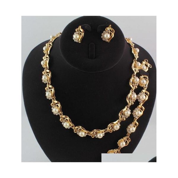 18k gold plated clear crystal women party pearl bridal wedding jewelry sets xntlo, Black
18k gold plated clear crystal women party pearl bridal wedding jewelry sets xntlo, Black