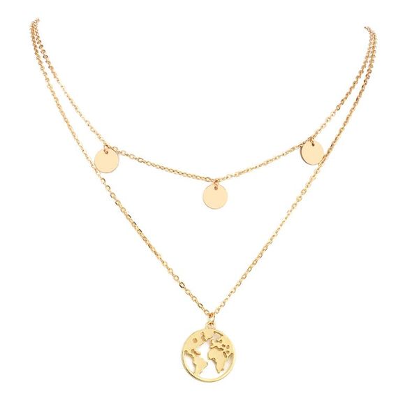 new simple gold coin layered map choker necklace for women multi layer chocker necklaces pendants collar collier femme collares, Silver
new simple gold coin layered map choker necklace for women multi layer chocker necklaces pendants collar collier femme collares, Silver