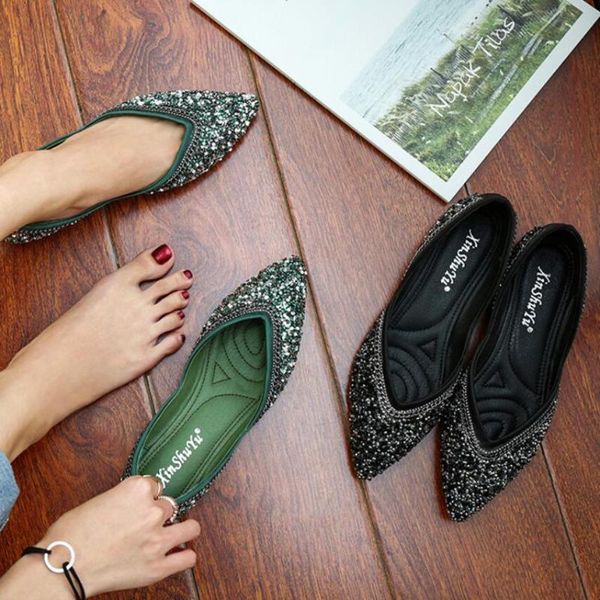 crystal glitter flat shoes woman metal chains around ballet flats v open shallow mouth moccasin single shoes chaussures femme, Black
crystal glitter flat shoes woman metal chains around ballet flats v open shallow mouth moccasin single shoes chaussures femme, Black