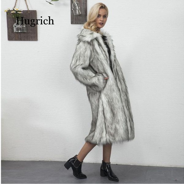 women's fur & faux fashion square collar long style like coat thickened sleeve windbreaker for women in autumn / winter 2021, Black
women's fur & faux fashion square collar long style like coat thickened sleeve windbreaker for women in autumn / winter 2021, Black