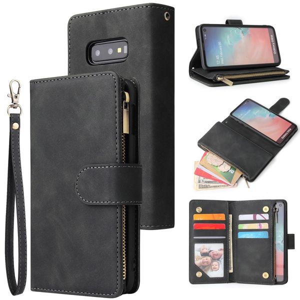 for galaxy s10e multifunctional retro frosted horizontal flip leather case with card slot holder zipper wallet p frame lanyard
for galaxy s10e multifunctional retro frosted horizontal flip leather case with card slot holder zipper wallet p frame lanyard