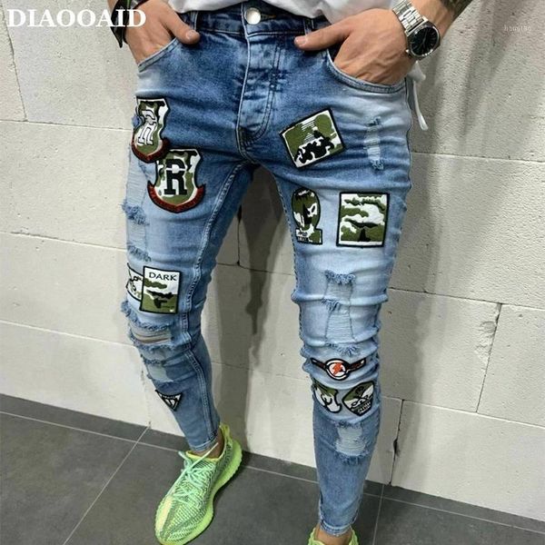 2020 men stretchy jeans ripped skinny jeans destroyed frayed slim fit denim men stretch male skinny casual pants1, Blue
2020 men stretchy jeans ripped skinny jeans destroyed frayed slim fit denim men stretch male skinny casual pants1, Blue