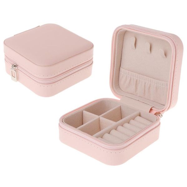 portable jewelry box zipper pu storage organizer jewelry holder packaging display travel case gift boxes for women, Pink;blue
portable jewelry box zipper pu storage organizer jewelry holder packaging display travel case gift boxes for women, Pink;blue