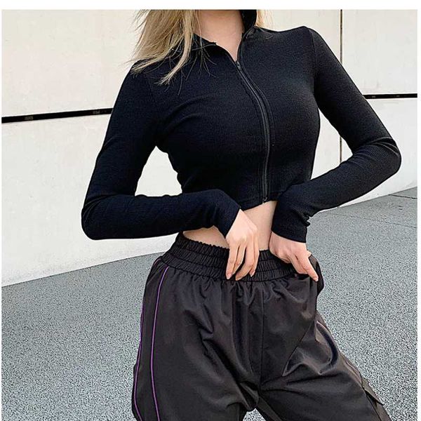 women's basic solid color zipper thread fitness long sleeve slim short open navel yoga outdoor running cardigan t-shirt, White;red
women's basic solid color zipper thread fitness long sleeve slim short open navel yoga outdoor running cardigan t-shirt, White;red