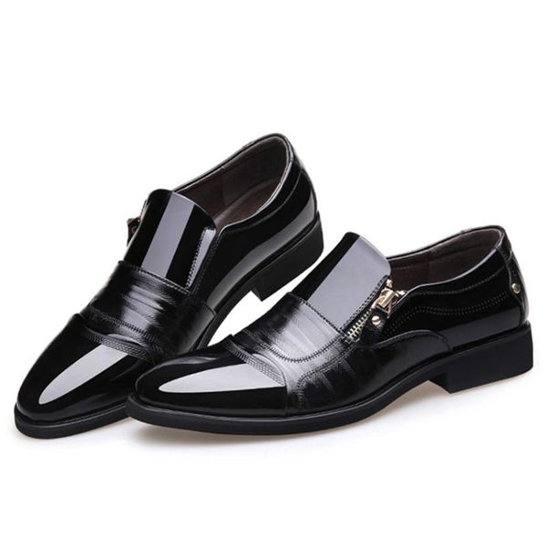 dress shoes fashion oxford business men soft breathable formal pointed toe brand pu leather, Black
dress shoes fashion oxford business men soft breathable formal pointed toe brand pu leather, Black