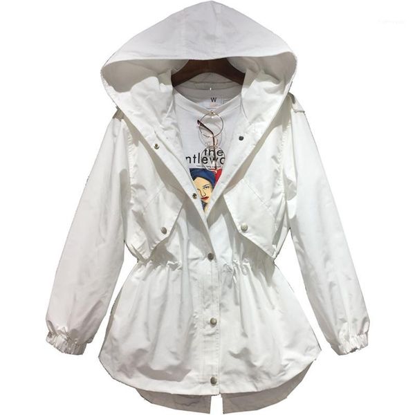 2020 spring and autumn new korean version of the loose short waist students hooded drawstrome windbreaker female long coat1, Tan;black
2020 spring and autumn new korean version of the loose short waist students hooded drawstrome windbreaker female long coat1, Tan;black