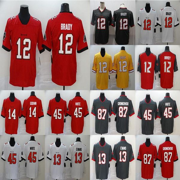 tampa bay buccaneers tom 12 brady rob 87 gronkowski 14 godwin 45 devin white football jersey, Black;red
tampa bay buccaneers tom 12 brady rob 87 gronkowski 14 godwin 45 devin white football jersey, Black;red