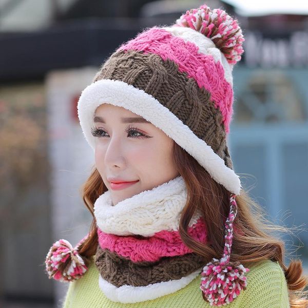 bingyuanhaoxuan 2020 winter knitted hat women scarf caps mask gorras bonnet warm baggy winter hats for girls skullies beanies, Blue;gray
bingyuanhaoxuan 2020 winter knitted hat women scarf caps mask gorras bonnet warm baggy winter hats for girls skullies beanies, Blue;gray