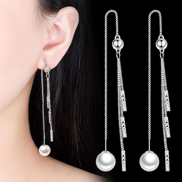 new arrival long chain tassel earrings for women fashion korean rose gold silver color pearl earring jewelry kolczyki damskie
new arrival long chain tassel earrings for women fashion korean rose gold silver color pearl earring jewelry kolczyki damskie