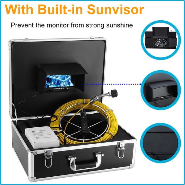 cameras hd 7"tft lcd 20m cable 23mm lens pipe borescope inspection camera industrial endoscope sewer pipeline drain system
cameras hd 7"tft lcd 20m cable 23mm lens pipe borescope inspection camera industrial endoscope sewer pipeline drain system