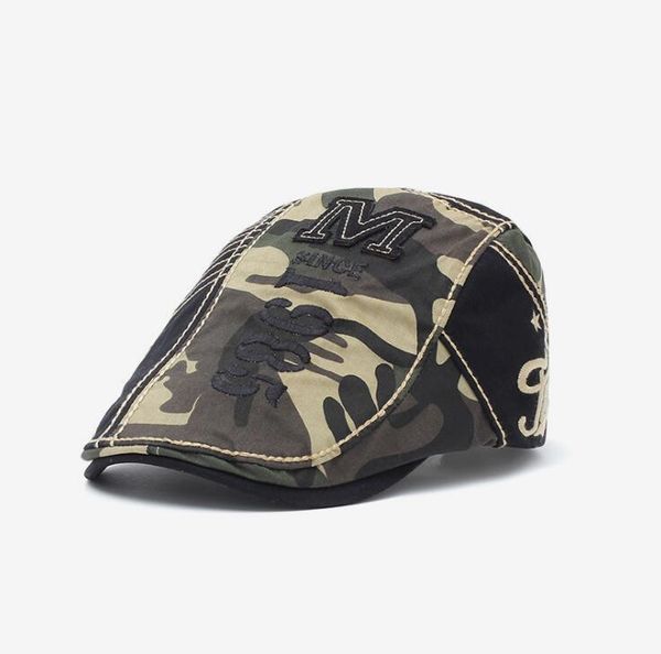 berets brand jamont adjustable peaked cap men and women stitching camouflage outdoor casual embroidery letter beret hat, Blue;gray
berets brand jamont adjustable peaked cap men and women stitching camouflage outdoor casual embroidery letter beret hat, Blue;gray