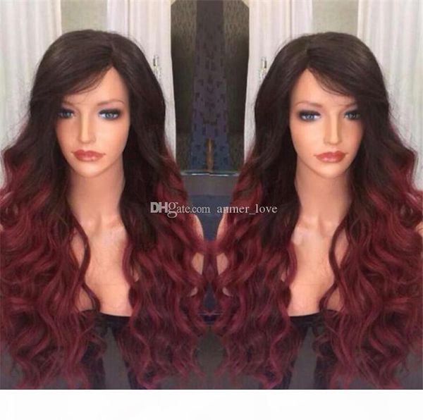 150density full lace wig brazilian remy hair 1bt99j wave ombre color middle part lace front wig human hair pre plucked natural hairline, Black;brown
150density full lace wig brazilian remy hair 1bt99j wave ombre color middle part lace front wig human hair pre plucked natural hairline, Black;brown