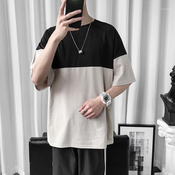 fashion patchwork hit color t-shirt all-match individuality novelty hong kong style casual clothes funny brief teens streetwear1, White;black
fashion patchwork hit color t-shirt all-match individuality novelty hong kong style casual clothes funny brief teens streetwear1, White;black