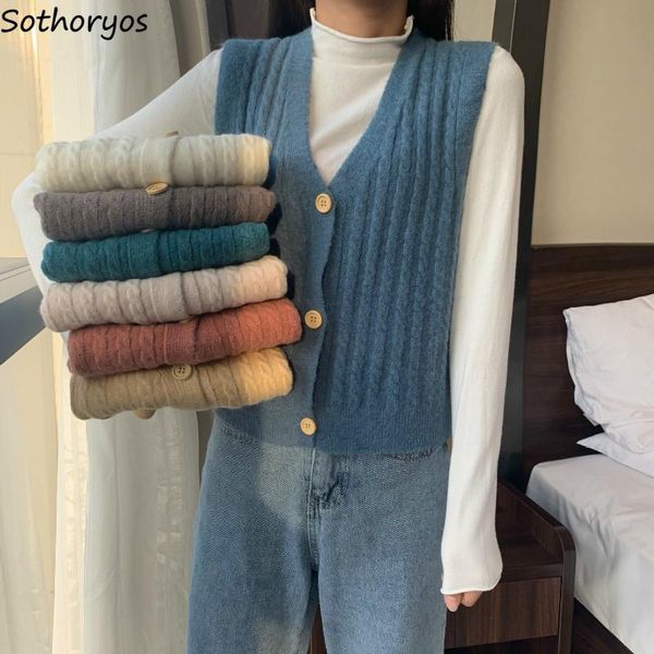 sweater vest women korean fashion style solid button v-neck students cardigans jumpers elegant comfortable soft girls outwears, White
sweater vest women korean fashion style solid button v-neck students cardigans jumpers elegant comfortable soft girls outwears, White