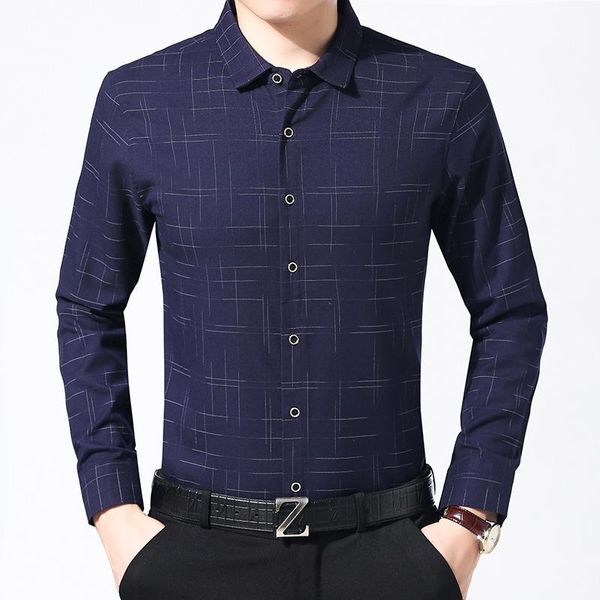 men's casual shirts browon mens slim fit long sleeve turn-down korean style collar full polyester fiber print men clothing 2021, White;black
men's casual shirts browon mens slim fit long sleeve turn-down korean style collar full polyester fiber print men clothing 2021, White;black