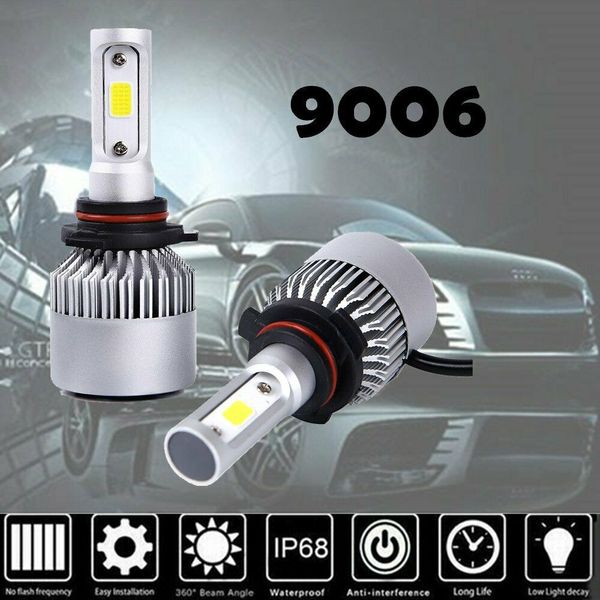 

10pcs hb4 9006 led headlight lamp light bulbs conversion kit 200w 20000lm hid 6000k rv hid xenon car headlight