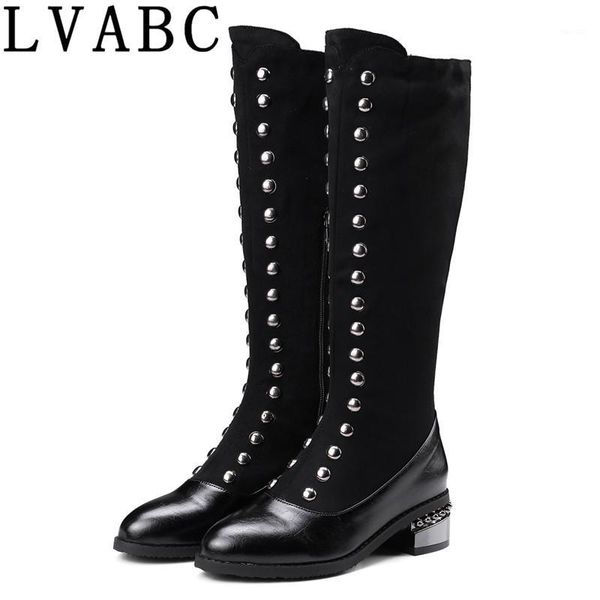 2020 fashion women riding boots chunky low heel knee high boots buckle side zipper up winter shoes rivets plus size 32-481, Black
2020 fashion women riding boots chunky low heel knee high boots buckle side zipper up winter shoes rivets plus size 32-481, Black