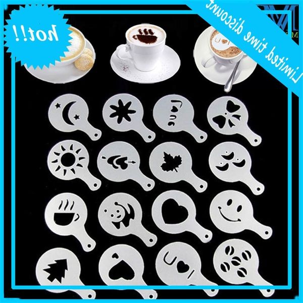 16 styles/set prinitng mold diy plastic coffee schuim spray template cappuccino decoration stencil
16 styles/set prinitng mold diy plastic coffee schuim spray template cappuccino decoration stencil