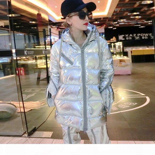 winter warm jacket fashion metal silver down jackets cotton coat women parka 2018 hooded thicker large size outerwear hiver h347 s18101504, Black
winter warm jacket fashion metal silver down jackets cotton coat women parka 2018 hooded thicker large size outerwear hiver h347 s18101504, Black