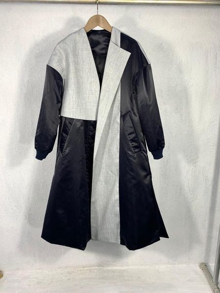 2021 new ladies fashion long sleeve v-neck stitching cotton windbreaker jacket 1008, Tan;black
2021 new ladies fashion long sleeve v-neck stitching cotton windbreaker jacket 1008, Tan;black
