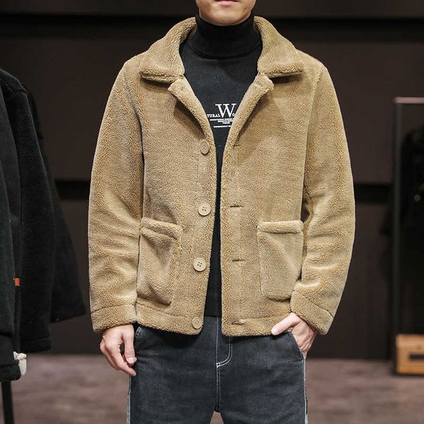 2020 autumn and winter thickened warm fashion casual granular plush coat men's fur one cotton padded jacket, Black;brown
2020 autumn and winter thickened warm fashion casual granular plush coat men's fur one cotton padded jacket, Black;brown