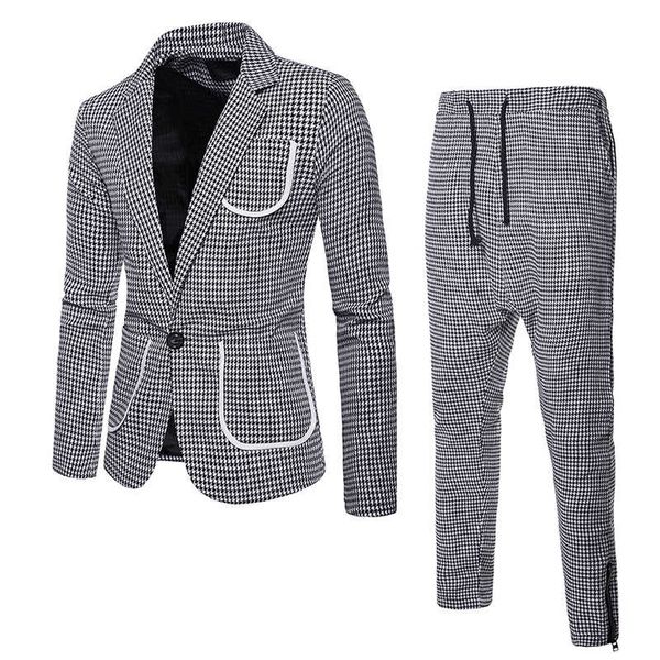 autumn and winter men's wear large body single button men's lapel suit mens suits with pants, White;black
autumn and winter men's wear large body single button men's lapel suit mens suits with pants, White;black