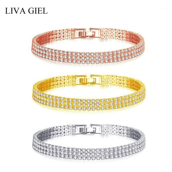 simple classic style three-row zircon bracelet for women beautiful flash crystal bridal accessories1, Black
simple classic style three-row zircon bracelet for women beautiful flash crystal bridal accessories1, Black