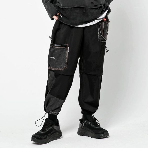 men's jeans tf mulit-pockets cargo joggers color block patchwork denim pants hip hop men harajuku trousers 2021 fashion pants1, Blue
men's jeans tf mulit-pockets cargo joggers color block patchwork denim pants hip hop men harajuku trousers 2021 fashion pants1, Blue