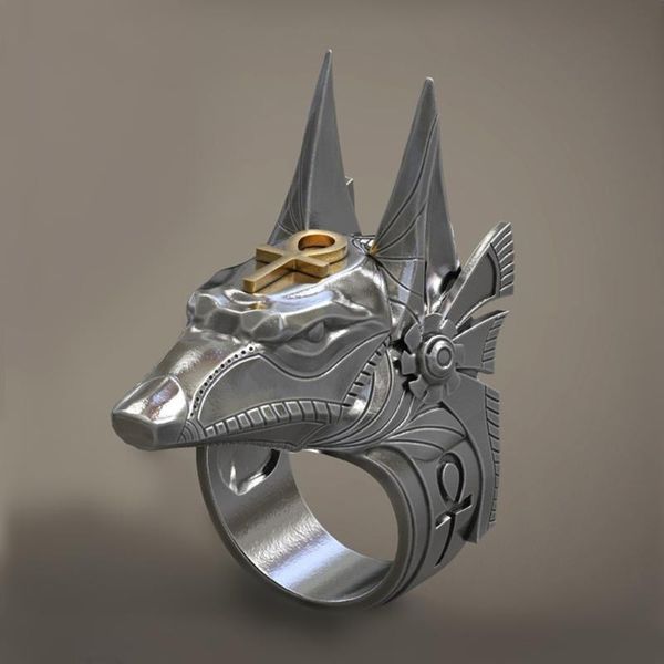 cluster rings vintage stainless steel egypt cross anubis god finger for men women punk wolf head knuckle ring boho statement jewelry, Golden;silver
cluster rings vintage stainless steel egypt cross anubis god finger for men women punk wolf head knuckle ring boho statement jewelry, Golden;silver