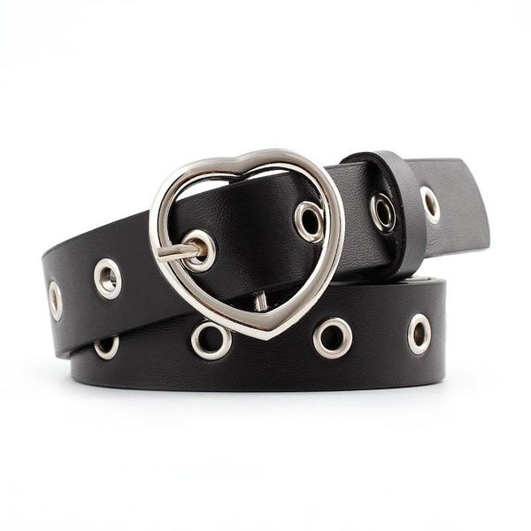 female leather belt women metal buckle stylish ladies vintage heart buckle leisure leather belt trouser accessories, Black;brown
female leather belt women metal buckle stylish ladies vintage heart buckle leisure leather belt trouser accessories, Black;brown
