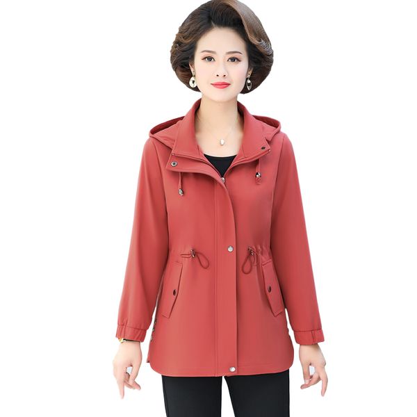 2021 new new spring autumn windbreaker women's short large size middle-aged and elderly jacket lady color waist hooded trench coat xebl, Black;brown
2021 new new spring autumn windbreaker women's short large size middle-aged and elderly jacket lady color waist hooded trench coat xebl, Black;brown
