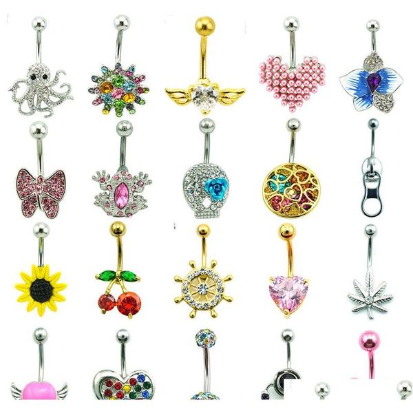 mix sale belly button rings mix design 316l stainless steel bar navel rings body piercing jewelry cd9mj, Silver
mix sale belly button rings mix design 316l stainless steel bar navel rings body piercing jewelry cd9mj, Silver