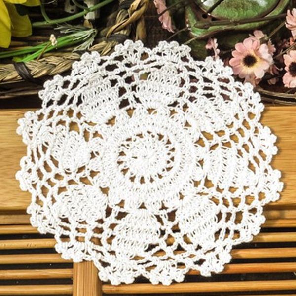 5pcs/pack vintage diy handmade 15cm round table mat crochet coasters zakka doilies cup pad props
5pcs/pack vintage diy handmade 15cm round table mat crochet coasters zakka doilies cup pad props