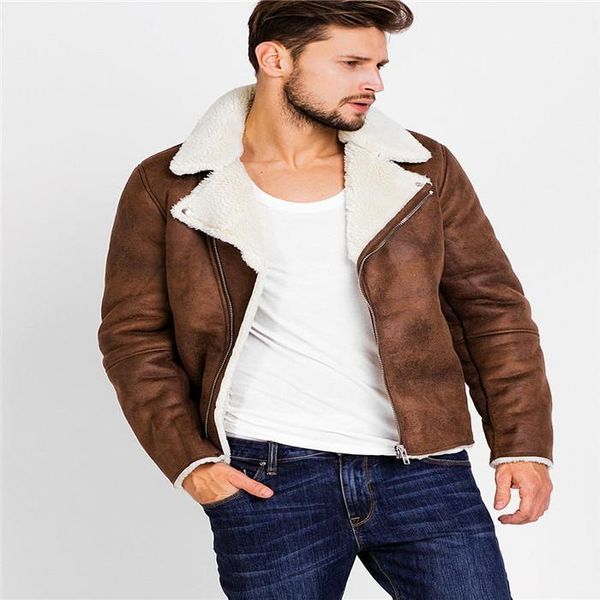 solid color lapel neck zipper outerwear clothes for men pu leather mens jackets fleece thick warm winter coats, Black;brown
solid color lapel neck zipper outerwear clothes for men pu leather mens jackets fleece thick warm winter coats, Black;brown