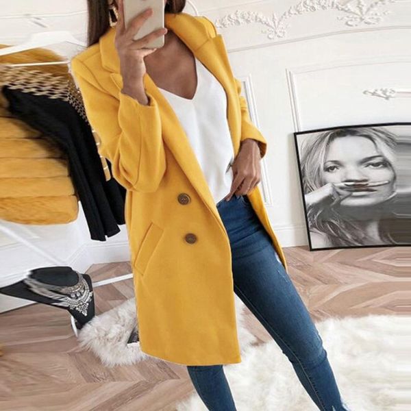 women wool outwear winter woollen coat long sleeve turn-down collar blends jacket office lady overcoats 3xl plus size blends1, Black
women wool outwear winter woollen coat long sleeve turn-down collar blends jacket office lady overcoats 3xl plus size blends1, Black