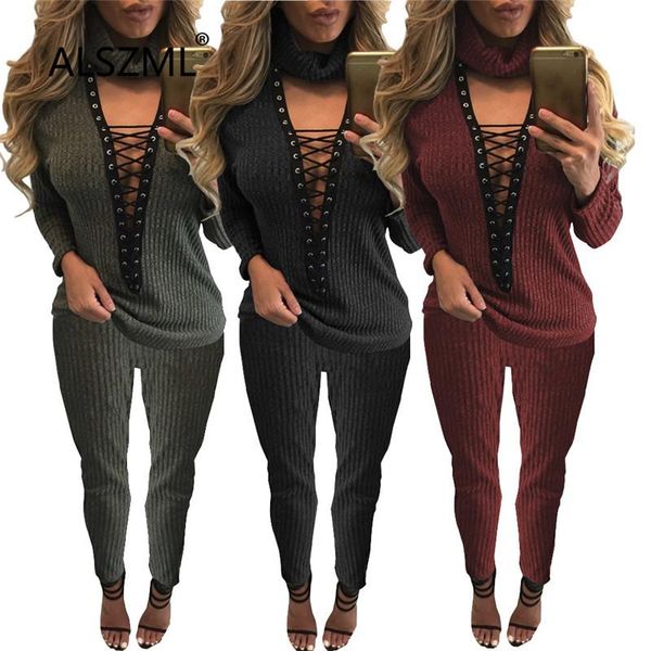 simple pure color deep v neck long sleeve crop and pants 2 pieces set tight club party lady fashion tracksuits, Gray
simple pure color deep v neck long sleeve crop and pants 2 pieces set tight club party lady fashion tracksuits, Gray